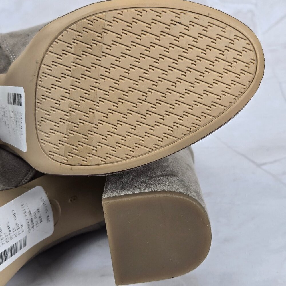 Circus Sam Edelman Alie Size 8M Flint Grey Platform Booties Suede Leather NWT - Picture 13 of 16